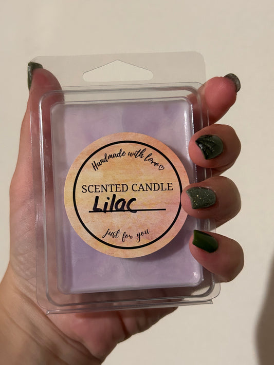Homemade Lilac wax melt