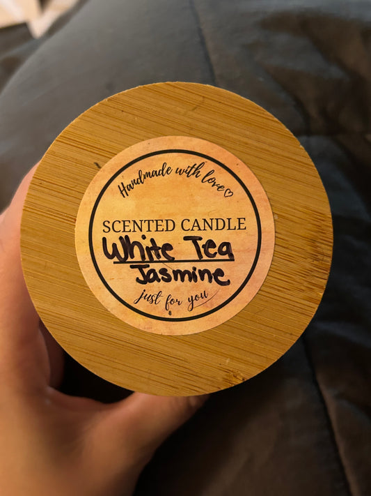 Homemade White Tea Jasmine Candles