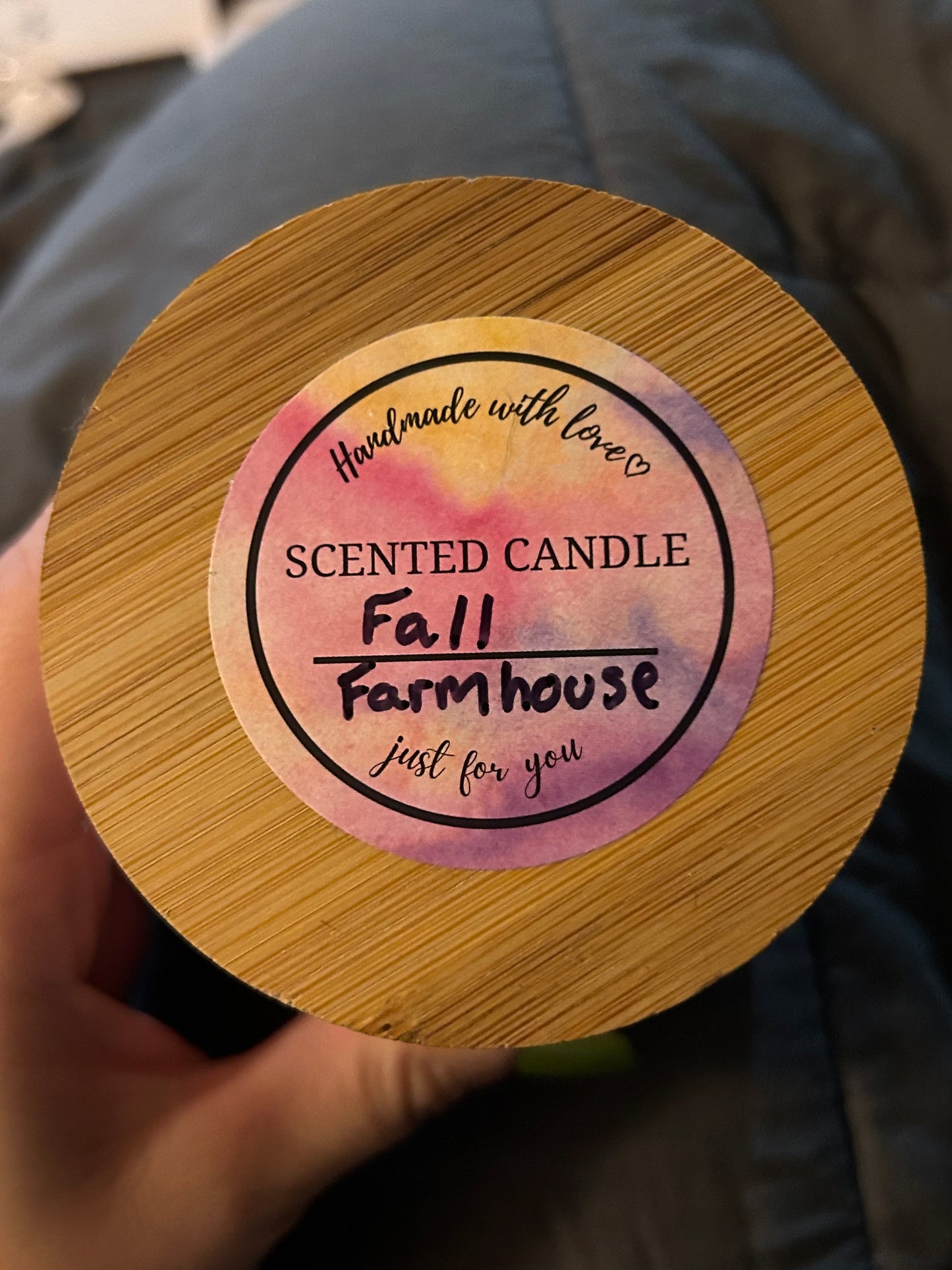 Homemade Fall Farmhouse Candles