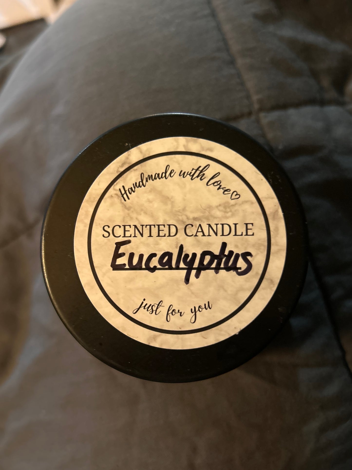 Homemade Eucalyptus Candles